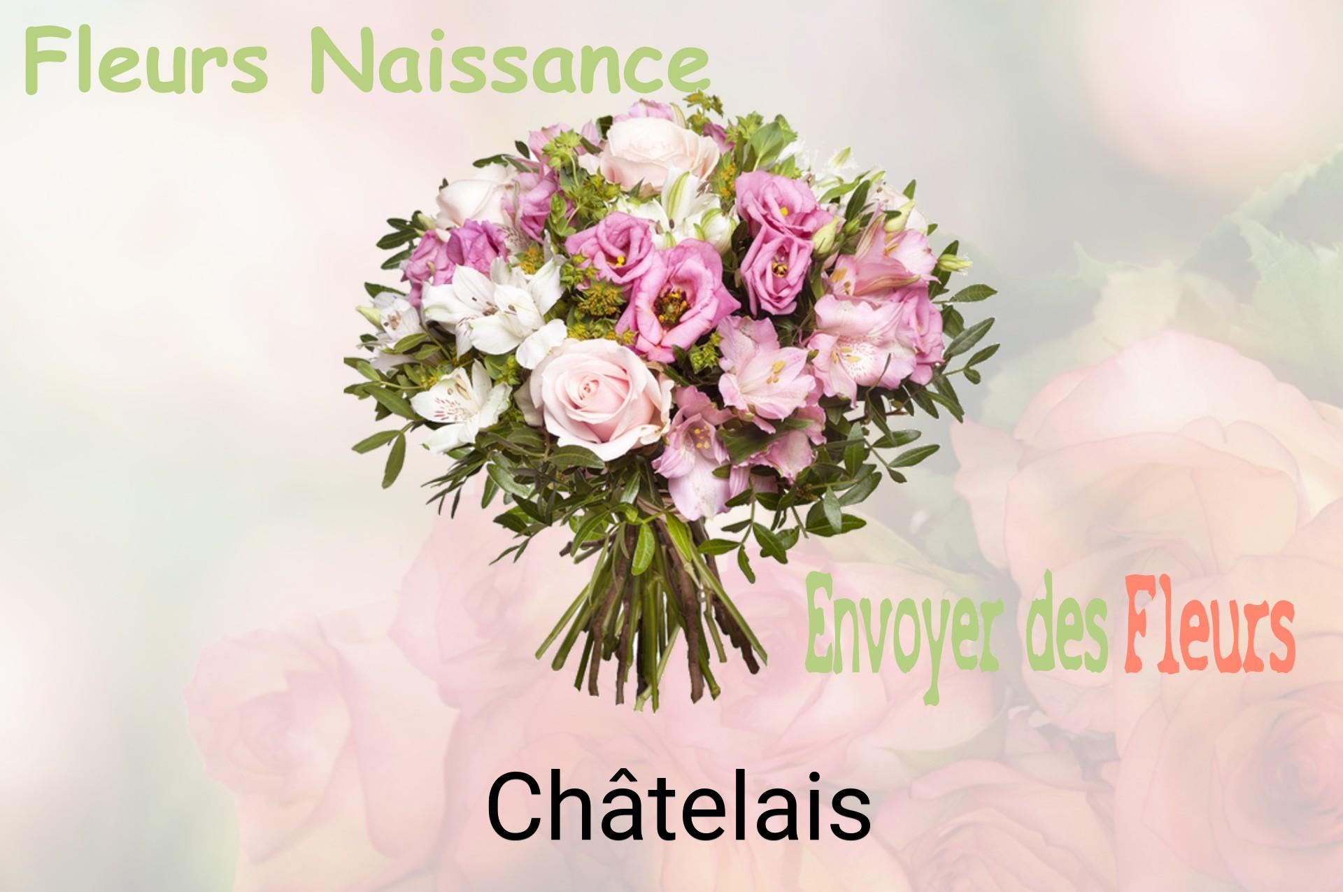 Bouquet de fleurs de naissance livré à Châtelais